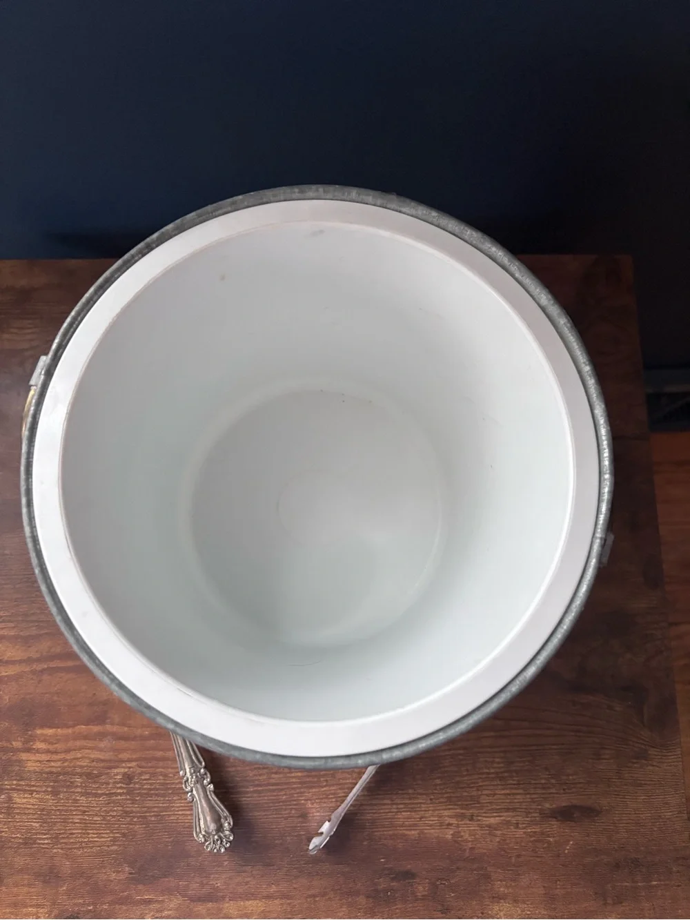 Vintage-Style Galvanized Ice Bucket Set
